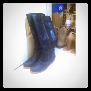 Forever 21 Black Over the Knee Boots